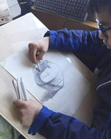 Meikeer - 10 piezas de mezcla de tachuelas y tortillones de papel con 1 sacapuntas de papel de lija, puntero para estudiantes, artistas, herramientas de dibujo de carbón - Arteztik
