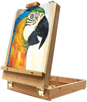 Mont Marte Caballete de mesa para pintura, caballetes de escritorio para niños, adultos y artistas, madera de haya - Arteztik
