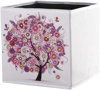 5D DIY Diamond Painting Caja de almacenamiento plegable, Mosaico Hacer Taladro Forma Especial Diamante Kit de Pintura para Bolsas, Bordado Diamante Artes Artesanía Decoración del Hogar (H) - Arteztik
