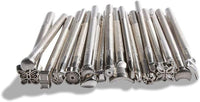 BANYOUR 20 unids cuero estampado herramienta cuero tallado trabajo silla hacer herramientas DIY cuero artesanía sellos conjunto DIY martillo cuchillo giratorio - Arteztik
