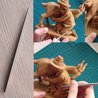 aiber arcilla cerámica modelado Aguja de Acero Inoxidable Herramientas de detalle para escultura, 2 unidades - Arteztik
