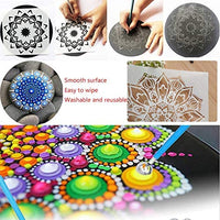 Juego de 35 herramientas de pintura con diseño de mandala, incluye plantillas, plantillas, mandala, plantilla, lápiz capacitivo para pintar rocas, mandella, arte y dibujo. - Arteztik
