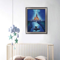 Kit de pintura de diamantes 5D por números, diamantes de imitación de cristal, pintura de bordado, arte para decoración de pared del hogar (castillo) - Arteztik
