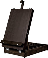 KINGART (Espresso) Caballete de madera para mesa de arte, acabado espresso, talla única - Arteztik
