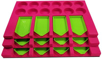 Kit de pintura de diamantes para adultos con bandeja organizadora para múltiples botes y contenedores de tarros 5D - Arteztik
