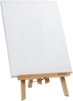 Caballete MEEDEN con juegos de lienzo, caballete de mesa de madera de haya de 11.8 in de alto y lienzo estirado de 9.1 x 11.8 in para pintar, manualidades, dibujos, decoración, conjuntos, 1 unidad - Arteztik
