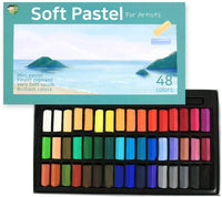 HASHI Pasteles suaves no tóxicos para profesionales – tiza cuadrada pastel colores surtidos (48 colores) - Arteztik
