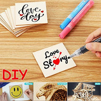 Tablero de madera sin terminar – 100 piezas de 3.0 x 3.0 in en blanco natural rebanadas de madera cuadrada para manualidades, pintura, Scrabble azulejos, posavasos, pirografía, decoraciones - Arteztik
