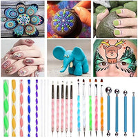 32 herramientas de punteado de mandala para pintar mandalas y pintura de roca con herramientas de punteado con bolsa de almacenamiento - Arteztik
