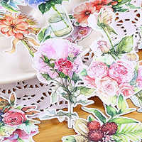Ramo de flores de acuarela DIY planificador pegatinas calcomanías, suministros decorativos para adornos, arte adhesivo regalo para diario, diario, cuaderno, cartas, calendario, tarjeta y sobre. - Arteztik
