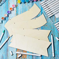 Cartel de madera colgante sin terminar en blanco para colgar placa de madera decorativa rebanadas de madera con cuerdas para pirografía, pintura, escritura en casa, manualidades, suministros pre-encordados (beige, 8) - Arteztik
