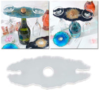 SSEE - Molde de resina con forma irregular, para decoración del hogar, para posavasos y copas de vino, 3 unidades - Arteztik
