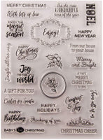Sellos de goma para manualidades con texto en inglés «Happy New Year» y texto en inglés «Happy New Year» - Arteztik
