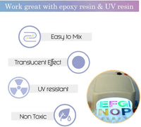 NODDWAY pigmento de resina epoxi UV 24 colores, resina epoxi colorante líquido, resina transparente para hacer joyas de resina/vaso - Arteztik
