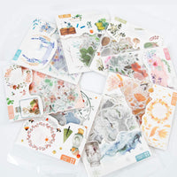 Molshine 320 pegatinas decorativas de la serie de flores de animales del bosque para manualidades, personalizar, decoración de balas, portátiles, álbumes de recortes, equipaje, coches, libros, sellado, 8 paquetes - Arteztik

