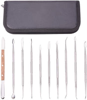 WANDIC - Herramientas para cuchillos de cera, 10 piezas, doble punta, para tallar cera, esculpir, detallar, cortar cerveza - Arteztik
