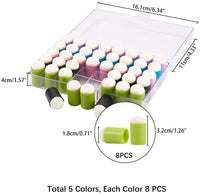 PH PandaHall 40pcs 5 Colors Finger Sponge Daubers Craft Drawing Project Finger Painting Sponge Set for Painting Art Ink Crafts Chalk Card Making - Arteztik
