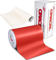 Your Design Oracal 631 Mate Rojo calcomanía vinilo de manualidades para Cameo, Cricut & silueta incluye 12" x 24" rollo de vvivid transparente papel de transferencia - Arteztik

