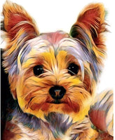 Pintura de diamante 5D para decoración de pared de salón (Tamaño del perro: 12.0 x 16.0 in) - Arteztik
