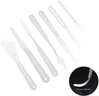 Hicello - Juego de cuchillos de paleta de plástico flexible para artistas y pintura al óleo (7 unidades) - Arteztik

