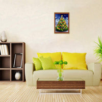 Kit de pintura de diamante 5D para árbol de Navidad, pintura de diamante para principiantes y adultos, decoración de pared del hogar, 15.8 x 11.8 pulgadas - Arteztik
