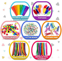 FunzBo Arts and Crafts Supplies for Kids - Craft Art Supply Kit for Toddlers Age 4 5 6 7 8 9 - All in One D.I.Y. Crafting Collage Arts Set for Kids (X-Large) - Arteztik
