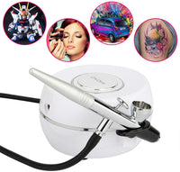 Kit de aerógrafo, Fy-Light multipropósito de alimentación por gravedad de una sola acción con mini compresor de aire portátil para maquillaje, aficiones, manualidades, decoración de tartas, tatuaje - Arteztik
