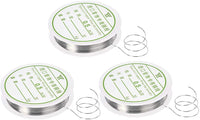 Uxcell - Alambre de cobre para manualidades (calibre 24, 0.020 in de diámetro), color plateado - Arteztik
