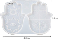Molde de Hamsa, molde de resina, molde de amuleto de palma, mano de Hamsa de resina epóxica con soporte para incienso. El diseño es colaboración de LET'S RESIN&Resin Queen - Arteztik

