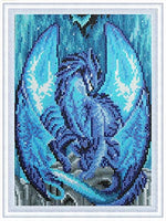 Kit completo de pintura de diamantes 5D redondos por números, doble loro con diamantes de imitación bordados, punto de cruz, suministros de manualidades para decoración de pared en el hogar, oficina, 12 x 16 pulgadas - Arteztik
