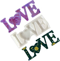 Moldes de resina para letras, moldes de amor, moldes de resina epoxi para hacer posavasos caseros, decoración del hogar, cartel del hogar, decoración para colgar en la pared - Arteztik
