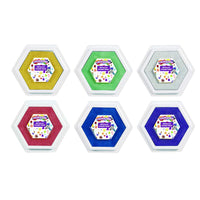 Colorations METSTAMP - Juego de 6 almohadillas metálicas para sellos - Arteztik
