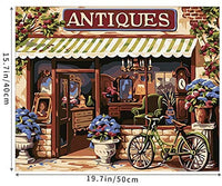 Mural de pared arte pintura por números DIY acrílico Kit de pintura para niños y adultos principiante – 16 x 20 pulgadas Van Gogh cielo estrellado con 3 cepillos y colores brillantes - Arteztik
