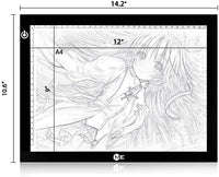 Caja de luz LED para calcar ME456A4 9 x 12 in. ultrafina 0.19 pulg alimentación USB - Arteztik

