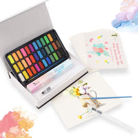 Tavolozza - Juego de pinturas para acuarela (50 unidades, 36 acuarelas surtidas para artistas, estudiantes y principiantes) - Arteztik
