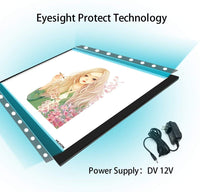 Huion 23.62 inches Lightpad Ultra-Thin 50000 horas de vida Lightbox para calcar Picture - Arteztik

