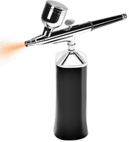 LATITOP Kit de aerógrafo actualizado, mini pistola de aire portátil con kit de compresor de aire silencioso kit de pintura para decoración de tartas maquillaje arte uñas modelo pintura tatuaje manicura - Arteztik
