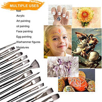 NANAPLUMS Juego de pinceles de pintura para artistas, 15 tamaños de pinceles de pintura acrílica para pintura acrílica de acuarela de aceite Gouache, regalo para artistas y niños - Arteztik
