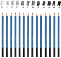 KONIBN 36pcs Drawing and Sketching Pencil Set Professional Drawing Kit in Zipper Carry Case, Sketch Pencils Set Includes Graphite Charcoal Sticks Tool Sketch book, Art Supplies for Adults Kids - Arteztik
