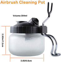 Kit de limpieza de aerógrafo con soporte para botellas y boquilla de aguja - Arteztik
