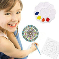 27 herramientas de punteado de mandala, kit de arte de mandala para pintar rocas, kit de rocas pintadas, con bolsa impermeable con cremallera azul - Arteztik
