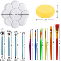 Mandala Dotting Tools – Juego de 33 herramientas de punteado con plantillas de punteado de mandala, plantillas, cepillos y bandeja de pintura – Herramientas de punteado para pintar mandalas rocas dibujo dibujo arte suministros - Arteztik
