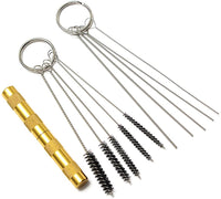 JOYOOO 4 Set aerógrafo pistola lavado herramienta de limpieza de Kit de limpieza incluyen acero inoxidable aguja de precisión cepillo para polvo de nailon vidrio Pot Holder - Arteztik
