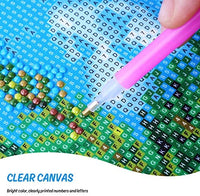 Homenote Kit de pintura de diamante para adultos, kit de pintura de diamante 5D con diamantes redondos y diamantes de imitación, lona de casa de lago, bordado para decoración de pared del hogar (15.7 x 19.7 pulgadas) - Arteztik
