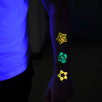 Wtrcsv Polvo fluorescente UV de 8 colores, polvo de neón UV, polvo de pigmento de seguridad para pintura, limo, uñas, resina, conciertos o bricolaje -10 g/0.35 oz cada uno (total 2.8 oz) - Arteztik
