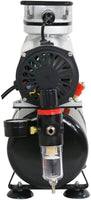 ZENY Pro 1/5 HP Airbrush Compresor de aire Kit de aerógrafo con tanque de 3L y manguera de 6.0 ft multiusos para pulverizar tartas, decoración de tatuajes y manualidades - Arteztik
