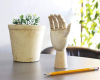 Maniquí de madera de mano para dibujo y exhibición de joyería (7 pulgadas) - Arteztik

