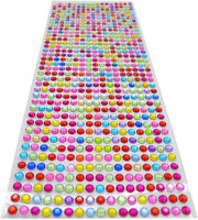 4098 pegatinas de diamantes de imitación, 5 hojas de 3/4/5/0.236 in, autoadhesivas, color negro, para manualidades, cuerpo, maquillaje de uñas, festival, carnaval (color negro mixto) - Arteztik
