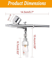 Airbrushing System Kit with Portable Mini Air Compressor -Dual -Action Airbrush Spray Gun Airbrush Cleaning Pot Tools, Hose with Airbrush Set for Makeup,Nails,Cars,Craft,Cake Decorating - Arteztik

