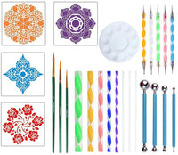 CSKB Juego de herramientas de punteado de mandala, kit de pintura de roca, herramientas de pintura de puntos para mandala, pintura de rocas, colorear, dibujo y dibujo, manualidades para niños - Arteztik
